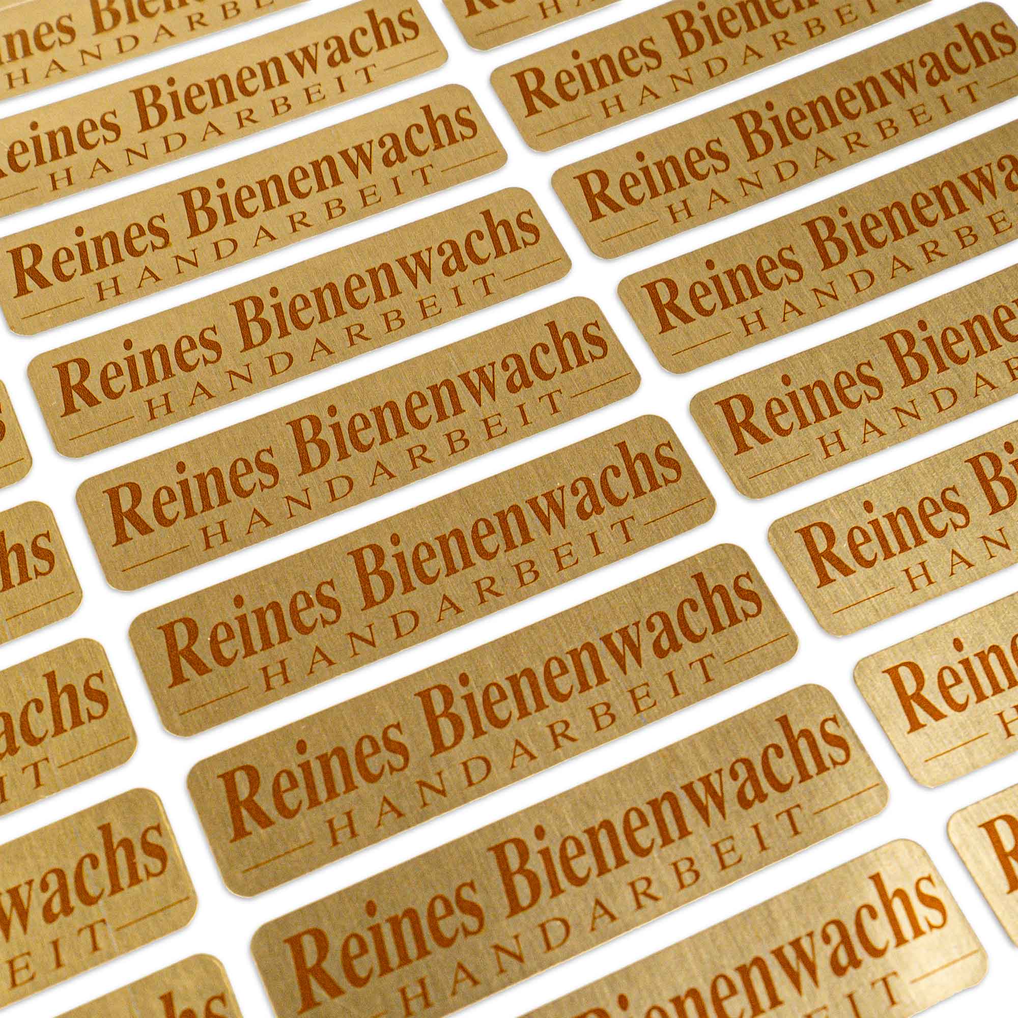 Etiketten "Reines Bienenwachs"