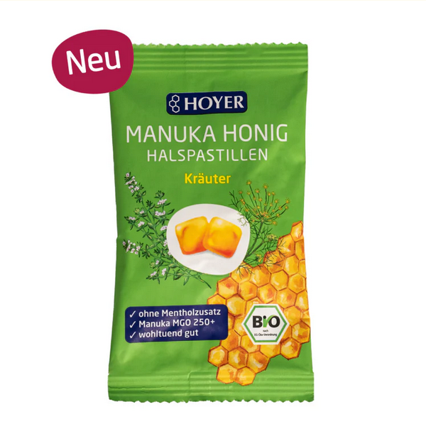 Hoyer Manukahonig Halspastillen