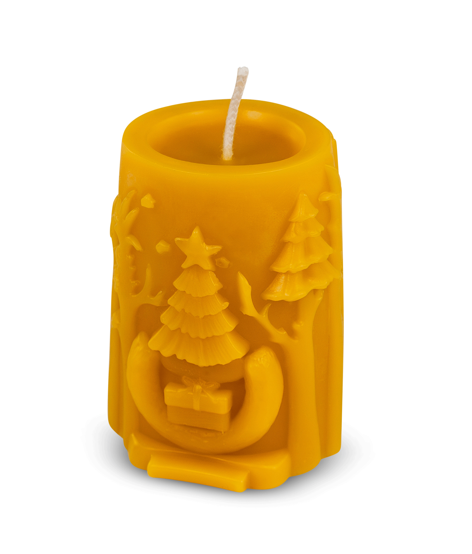 Gießform "Weihnachtsstumpen Rentier"