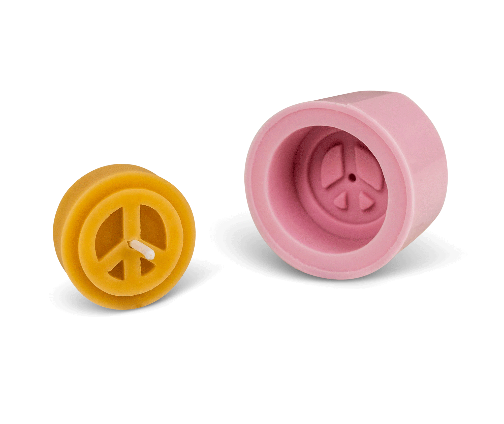 Gießform Teelicht "Peace"