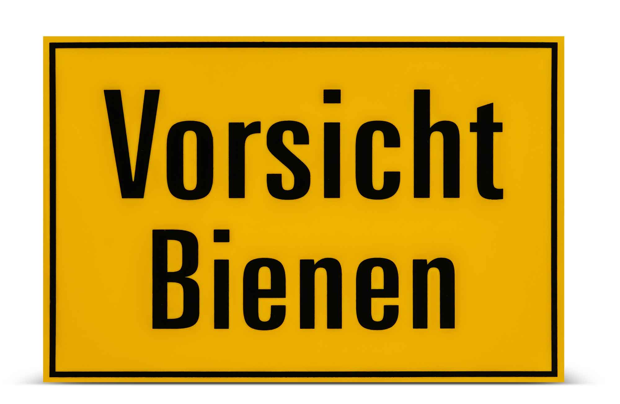 Warnschild "Vorsicht Bienen"