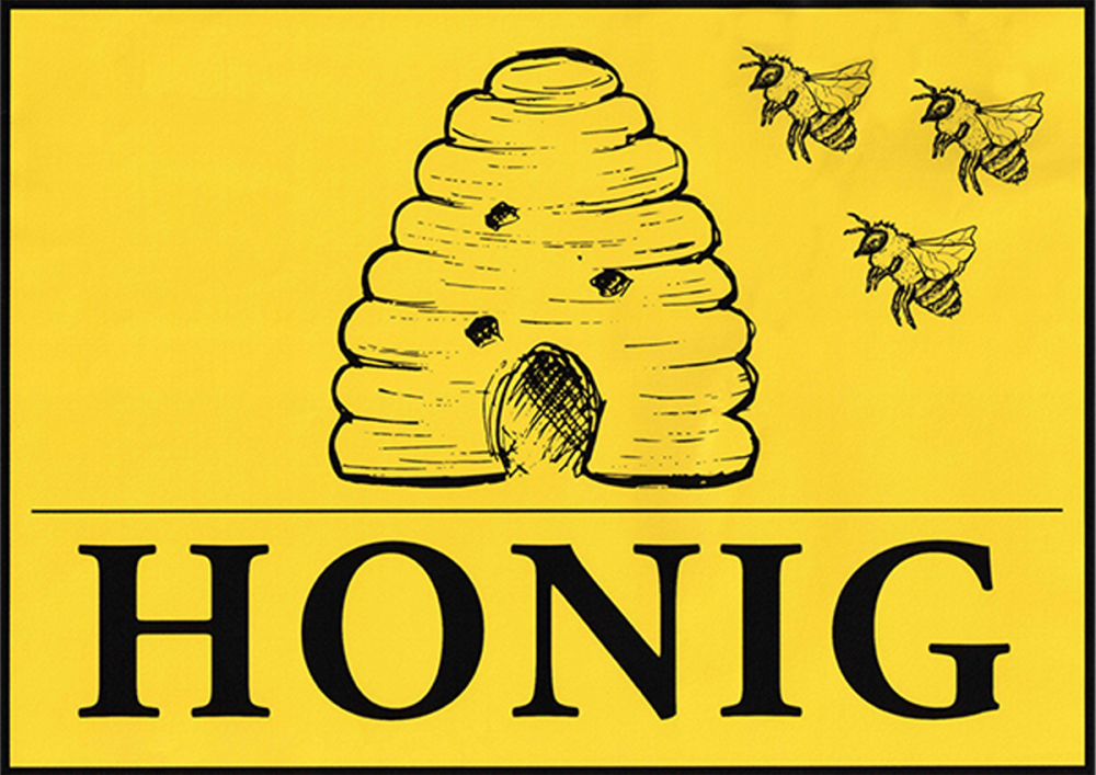 Werbeaufkleber "Honig"