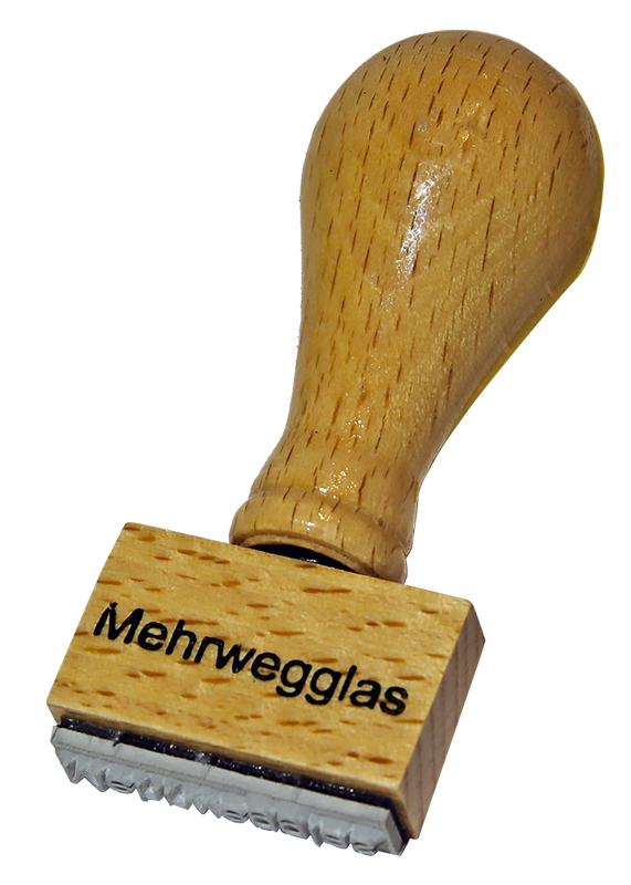 Stempel "Mehrwegglas"